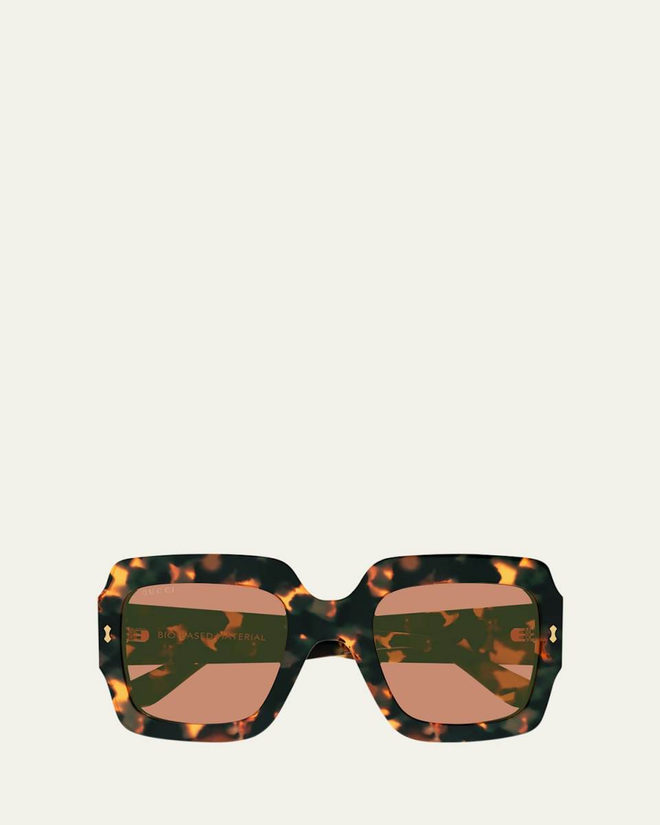 Gradient Rectangle Acetate Sunglasses